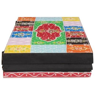 Wandplanken 3 pcs Multikleur 100 x 20 x 6 cm Massief mangohout