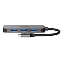 Nedis USB-Hub | 1x USB-C | 4x USB A Female | 4-Poorts poort(en) | USB 3.2 Gen 1 | USB Gevoed | 5 Gbps - CCGB64220GY01 - thumbnail