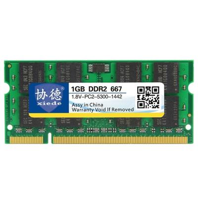 XIEDE X024 DDR2 667MHz 1GB algemene volledige compatibiliteit geheugen RAM module voor laptop XIEDE X024 DDR2 667MHz 1GB algemene volledige compatibiliteit geheugen RAM module voor laptop