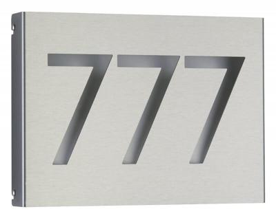 Albert Huisnummer lampHousel L met schemersensor - 696013