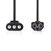 Voedingskabel | Stekker Type L (IT) - IEC-320-C5 | 2,0 m | Zwart - thumbnail