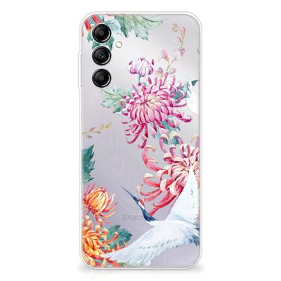 Samsung Galaxy A14 5G | TPU Hoesje | Bird Flowers Samsung Galaxy A14 5G | TPU Hoesje | Bird Flowers