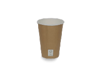 Kartonnen koffiebeker 180cc 7.5oz kraftlook FSC Mix Credit - thumbnail