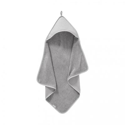 Cottonbaby badcape diamantwafel 75 x 75 cm grijs Cottonbaby badcape diamantwafel 75 x 75 cm grijs