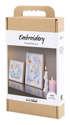 Creativ Company Hobbyset borduurwerk, afbeeldingen, pastelkleuren, 1 doos