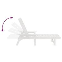 Ligstoel 3 pcs Wit Polyetheen - thumbnail