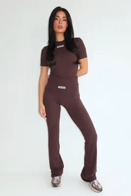 Unique The Label Nena Pants Dames Bruin - Maat S - Kleur: Bruin | Soccerfanshop