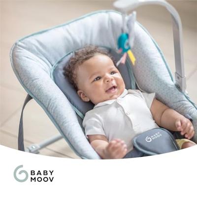 Ligstoel BABYMOOV Graphik met speelboog grijs/blauw
