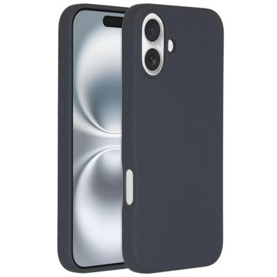 Accezz Liquid Silicone Backcover met MagSafe iPhone 16 Plus Telefoonhoesje Blauw