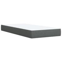 Boxspring met matras stof donkergrijs 80x200 cm - thumbnail