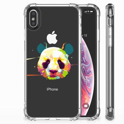 Apple iPhone Xs Max Stevig Bumper Hoesje Panda Color Apple iPhone Xs Max Stevig Bumper Hoesje Panda Color
