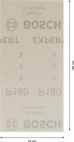 Bosch Accessories EXPERT M480 2608900756 Schuurnet voor vlakschuurmachine Ongeperforeerd Korrelgrootte (num) 180 (l x b) 186 mm x 93 mm 50 stuk(s) - thumbnail