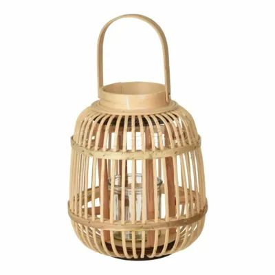 Lantaarn Bamboe Naturel 24cm