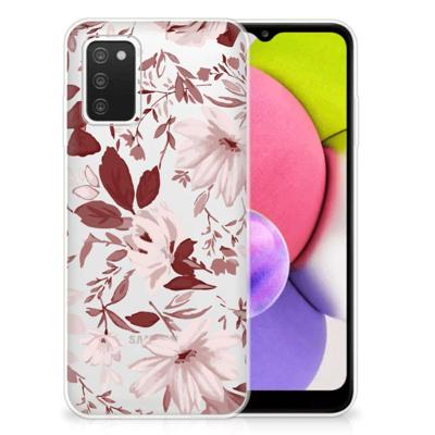 Smartphone hoesje Samsung Galaxy A03S Watercolor Flowers