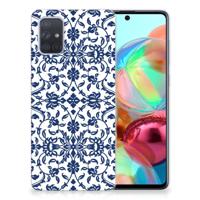 Samsung Galaxy A71 | TPU Case | Flower Blue - thumbnail