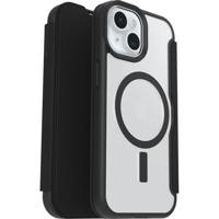 Otterbox React Booklet Apple iPhone 16e, iPhone 15, iPhone 14, iPhone 13 Transparant, Zwart Inductieve lading, MagSafe compatible - thumbnail