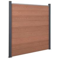 Schuttingpaneelset 526x186 cm HKC bruin - thumbnail