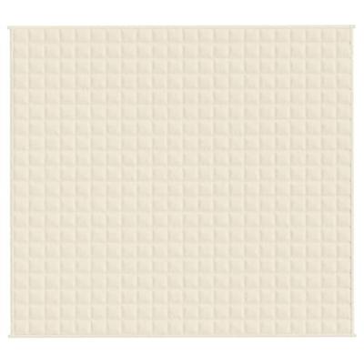 Verzwaringsdeken 200x225 cm 13 kg stof lichtcrmekleurig Verzwaringsdeken 200x225 cm 13 kg stof lichtcrmekleurig