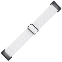 FitBit Charge 5 & 6 Elastische solo loop nylon bandje - Wit - thumbnail