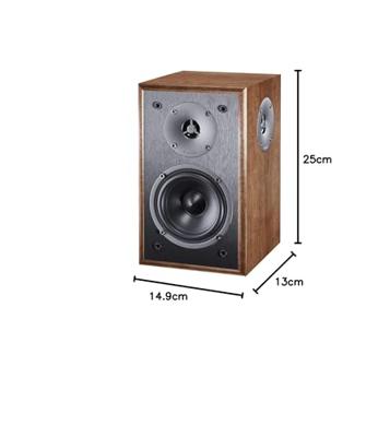 Magnat Monitor S10 D 2-weg Zwart, Walnoot Bedraad 60 W