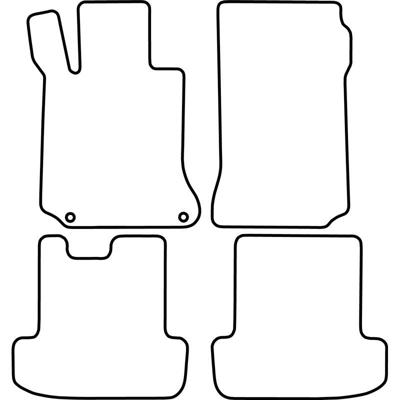 Automatten passend voor Mercedes E-Klasse W207 Coupe 2009- TMME540