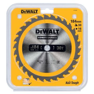 DeWalt Accessoires Cirkelzaagblad 184x16x30t, positief 10°, kerf 2,6mm - DT1940-QZ