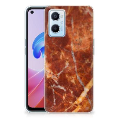 OPPO A96 | OPPO A76 | TPU | Siliconen hoesje | Marmer Bruin