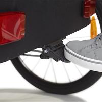 Polisport kindertrailer met wandelkit grijs/blauw - thumbnail