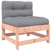 10-delige Loungeset met kussens massief douglashout - thumbnail