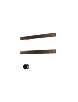 Hotbath &MORE set van 2 rails RAS50 SQUARE 50 cm met separate schakelaar en inbouw element Tuscan Bronze (RAS50-2TB) - thumbnail