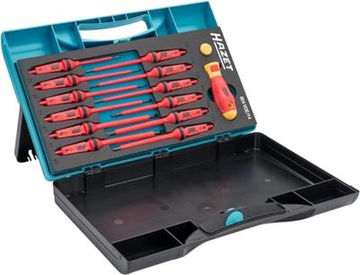 Hazet 804VDE/14 Wisselklingset 14-delig Plat, Kruiskop Phillips, Kruiskop Pozidriv, Binnen-Torx VDE Hazet 804VDE/14 Wisselklingset 14-delig Plat, Kruiskop Phillips, Kruiskop Pozidriv, Binnen-Torx VDE