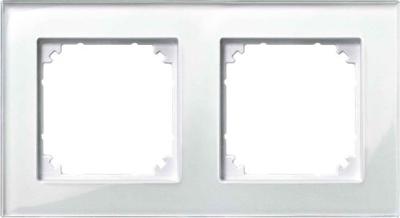 Merten 489219 Afdekking Frame 2-voudig System M, M-Plan Wit 1 stuk(s)