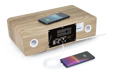 Micro-chaîne Bluetooth - THOMSON - Blanche et Noire - Radio FM/CD/MP3/USB, 60 W, egaliseur