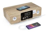 Micro-chaîne Bluetooth - THOMSON - Blanche et Noire - Radio FM/CD/MP3/USB, 60 W, egaliseur - thumbnail