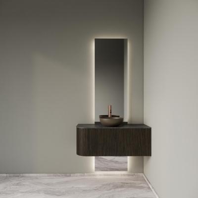 Badkamermeubelset Gliss Design Alluro 100 cm Rechts Charcoal Badkamermeubelset Gliss Design Alluro 100 cm Rechts Charcoal