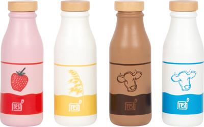 Kinderkrat met melkdranken FRESH - Hout small foot meerkleurig