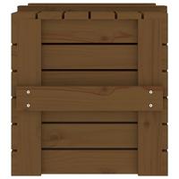 Opbergbox 58x40,5x42 cm massief grenenhout honingbruin - thumbnail