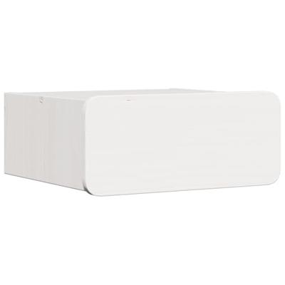Wandbevestigde nachttafel met lade 2 pcs Wit 39 x 34 x 16.5 cm