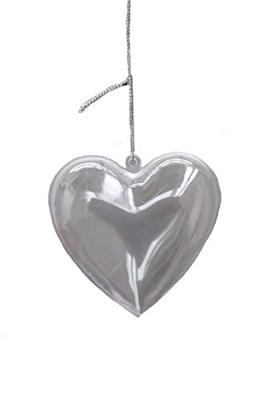 Colorations - vulbaar ornament transparant hart, set van 12 Colorations - vulbaar ornament transparant hart, set van 12