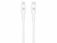 Manhattan USB-kabel USB-C stekker, Apple Lightning stekker 2.00 m Wit 394529 - thumbnail