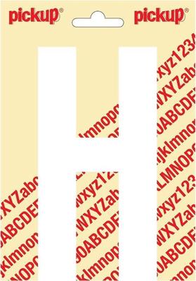 Plakletter Nobel Sticker letter H wit Pickup - Pickup Plakletter Nobel Sticker letter H wit Pickup - Pickup