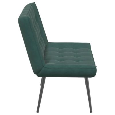 Bankje 110x74x84 cm fluweel donkergroen