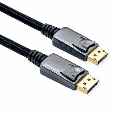 ROLINE DisplayPort Kabel, DP v1.4, M/M, zwart / zilver, 3 m ROLINE DisplayPort Kabel, DP v1.4, M/M, zwart / zilver, 3 m