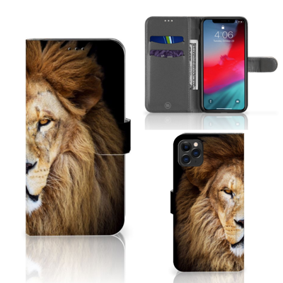 Apple iPhone 11 Pro Max | Telefoonhoesje | Met pasjeshouder | Leeuw Apple iPhone 11 Pro Max | Telefoonhoesje | Met pasjeshouder | Leeuw