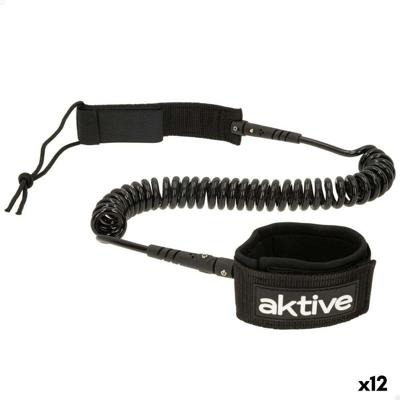 Leash Aktive Zwart 20 cm Spiraal Surfplank Leash Aktive Zwart 20 cm Spiraal Surfplank