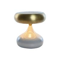 Bureaulamp Home ESPRIT Grijs Gouden Metaal 4 W 220 V 36 x 36 x 37,5 cm - thumbnail