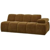 Woood Mojo 2-zits bank arm rechts ribstof Honinggeel - thumbnail