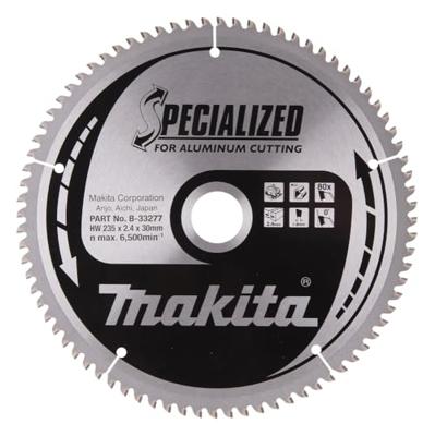 Makita Cirkelzaagblad voor Aluminium | Specialized | Ø 235mm Asgat 30mm 80T - B-33277