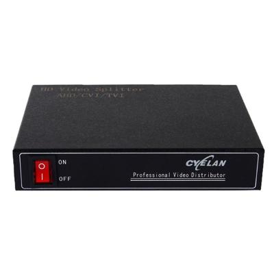Coaxiale AHD / CVI / TVI 1 in 2 Video signaalsplitter