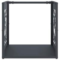 Brandhoutrek 40x40x40 cm koudgewalst staal antracietkleurig - thumbnail